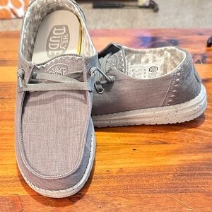 Hey Dude Slip-On Loafers. Grey color. Size 7. Worn twice